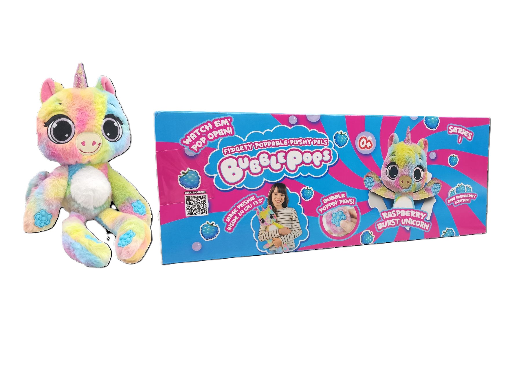 PELUCHES BUBBLE POPS  RASPBERRY BURST UNICORN - 2