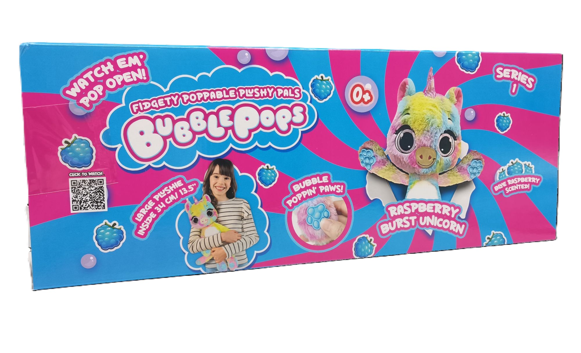 PELUCHES BUBBLE POPS  RASPBERRY BURST UNICORN - 6