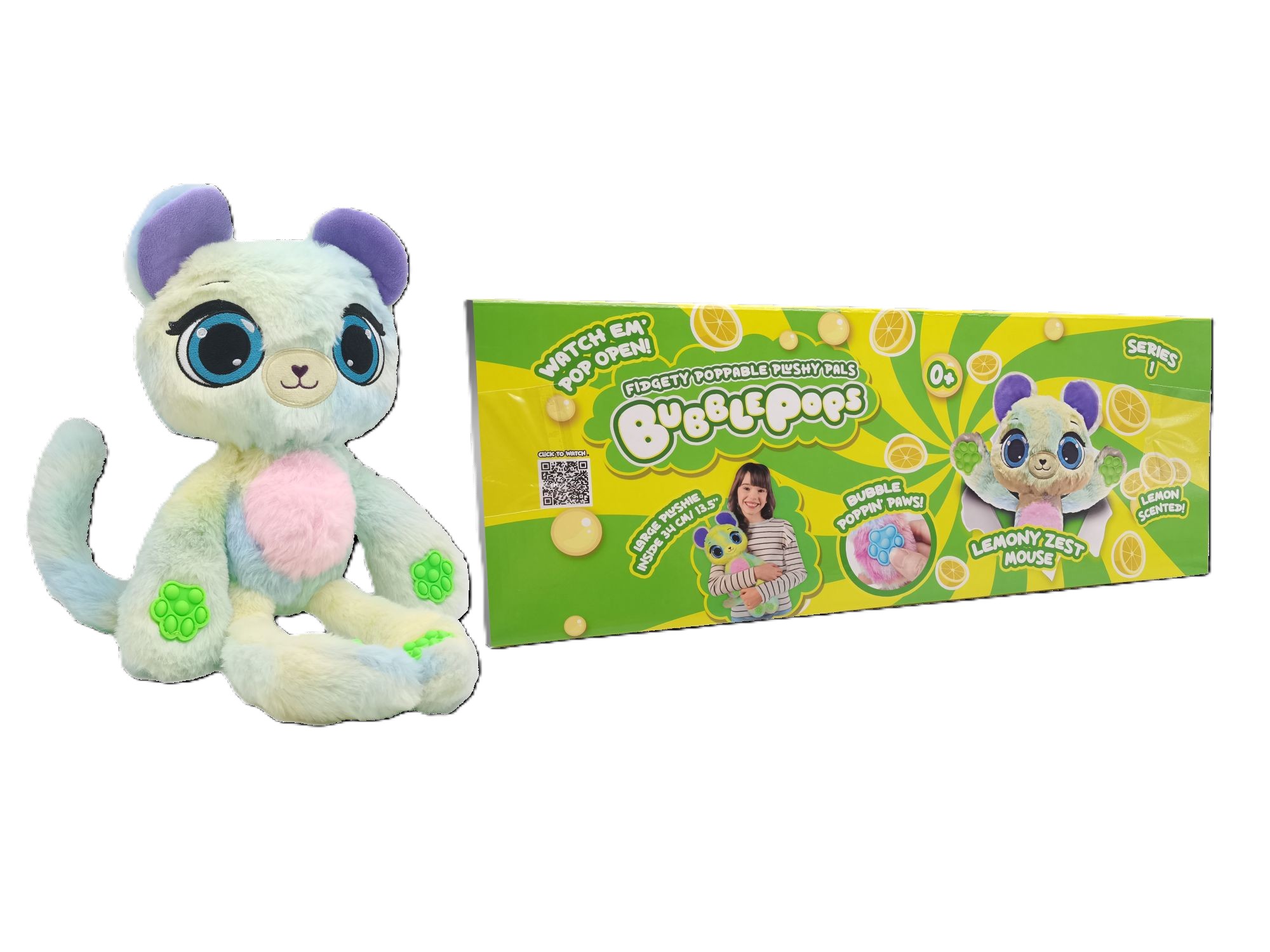 PELUCHE BUBBLE POPS LEMONY ZEST MOUSE - 2