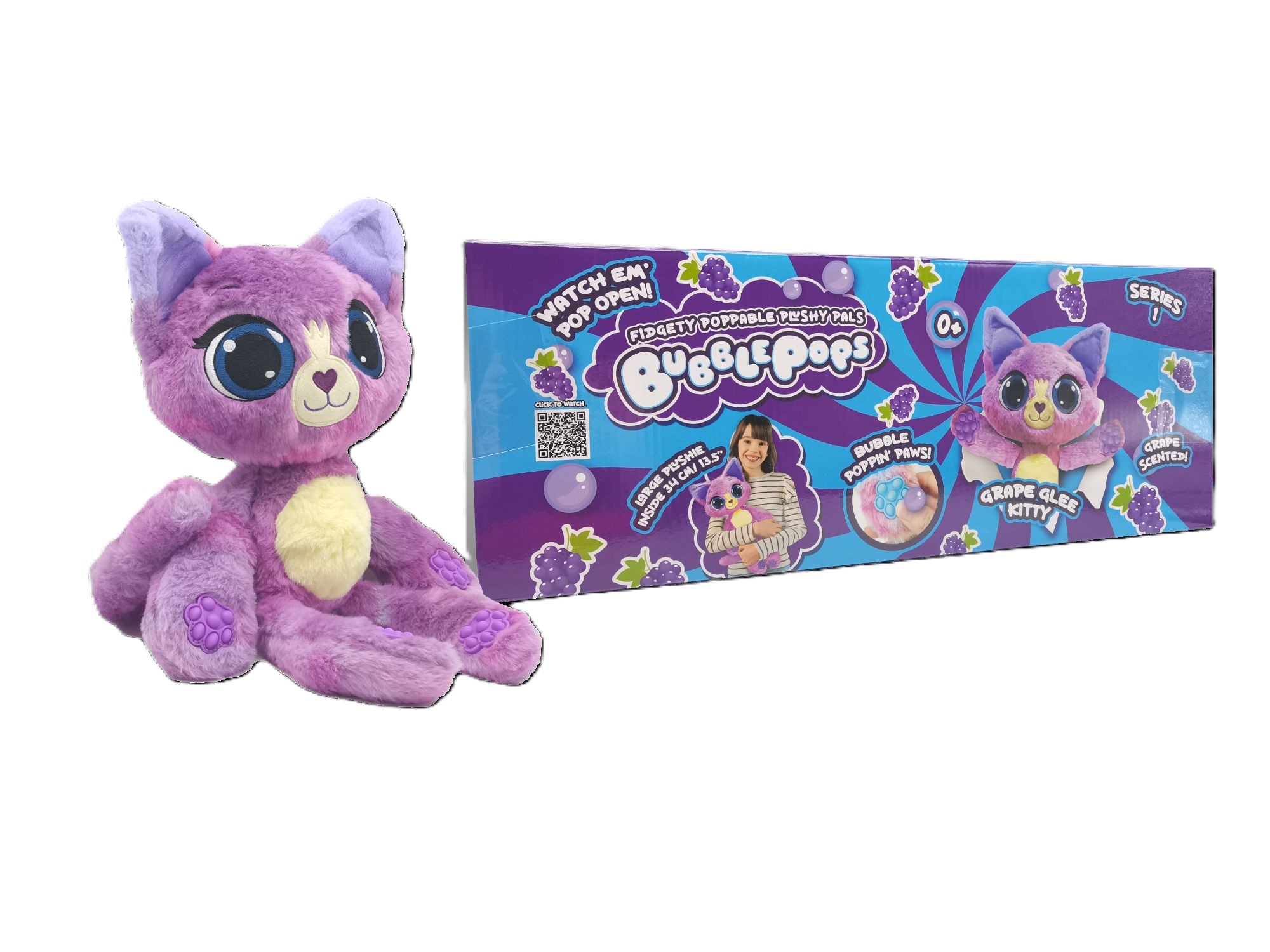 PELUCHE BUBBLE POPS GRAPE GLEE KITTY - 3