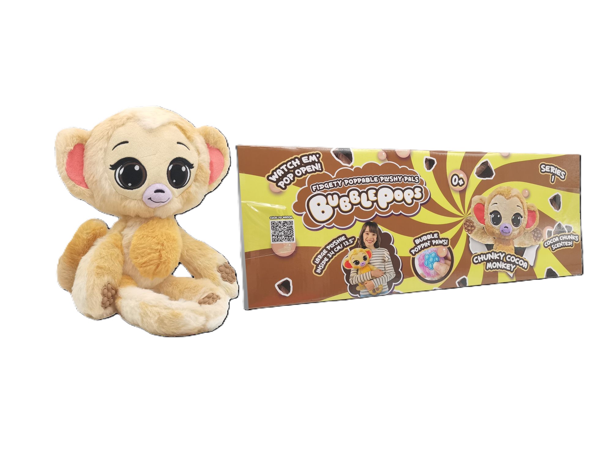 PELUCHE BUBBLE POPS CHUNKY COCOA MONKEY - 3