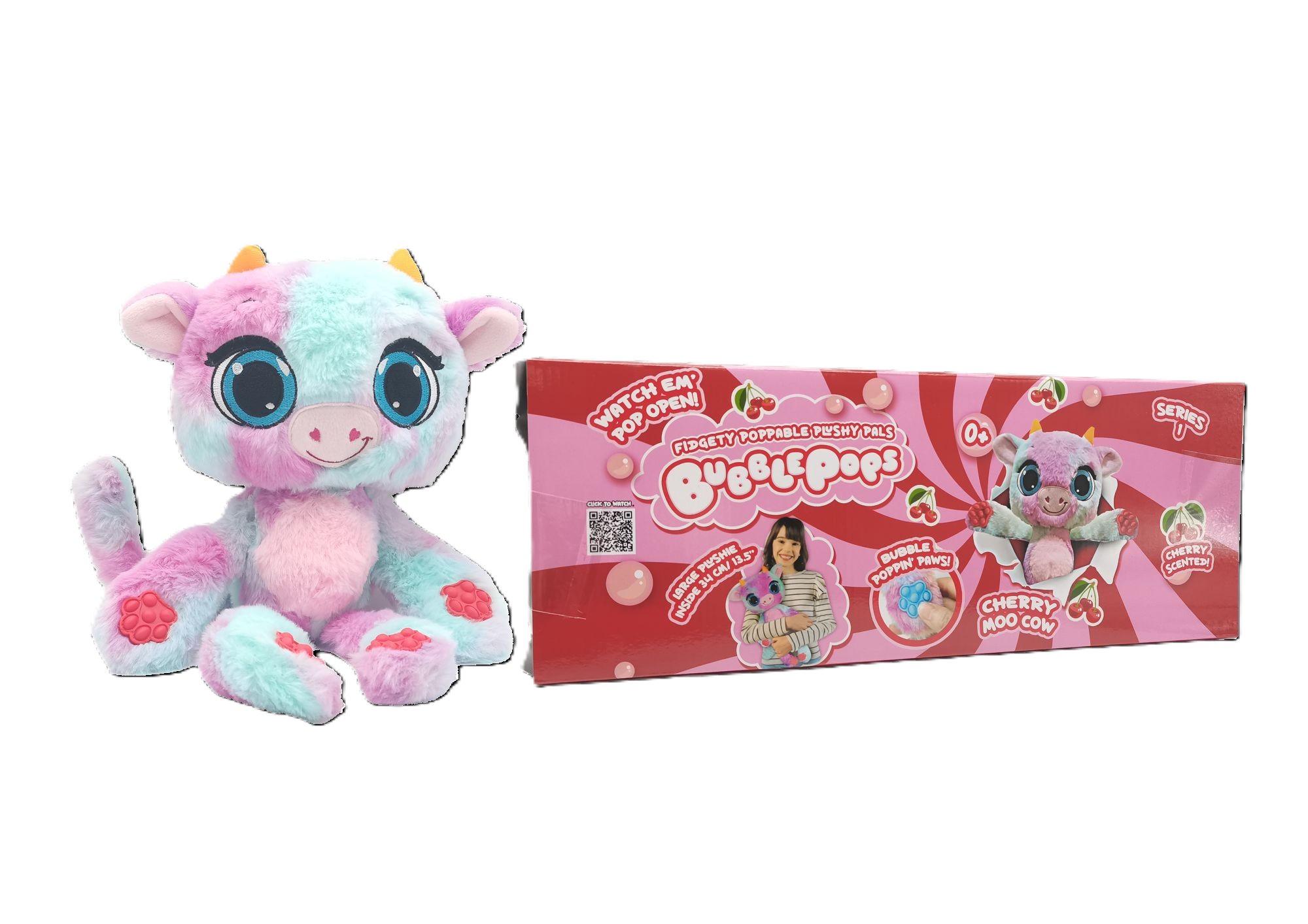 PELUCHE BUBBLE POPS  CHERRY MOO COW - 3