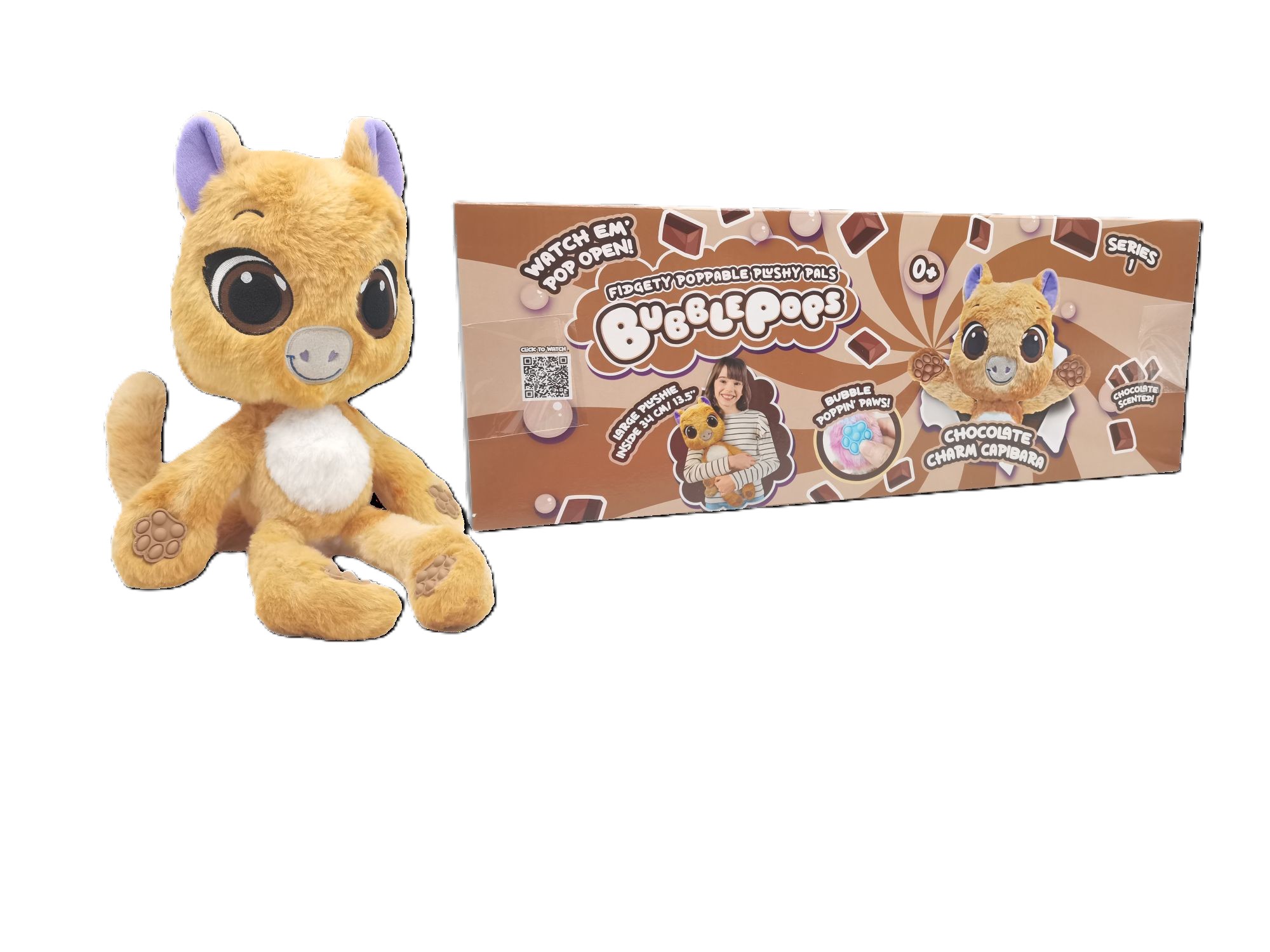 PELUCHE BUBBLE POPS CHOCOLATE CHARM CAPIBARA - 3