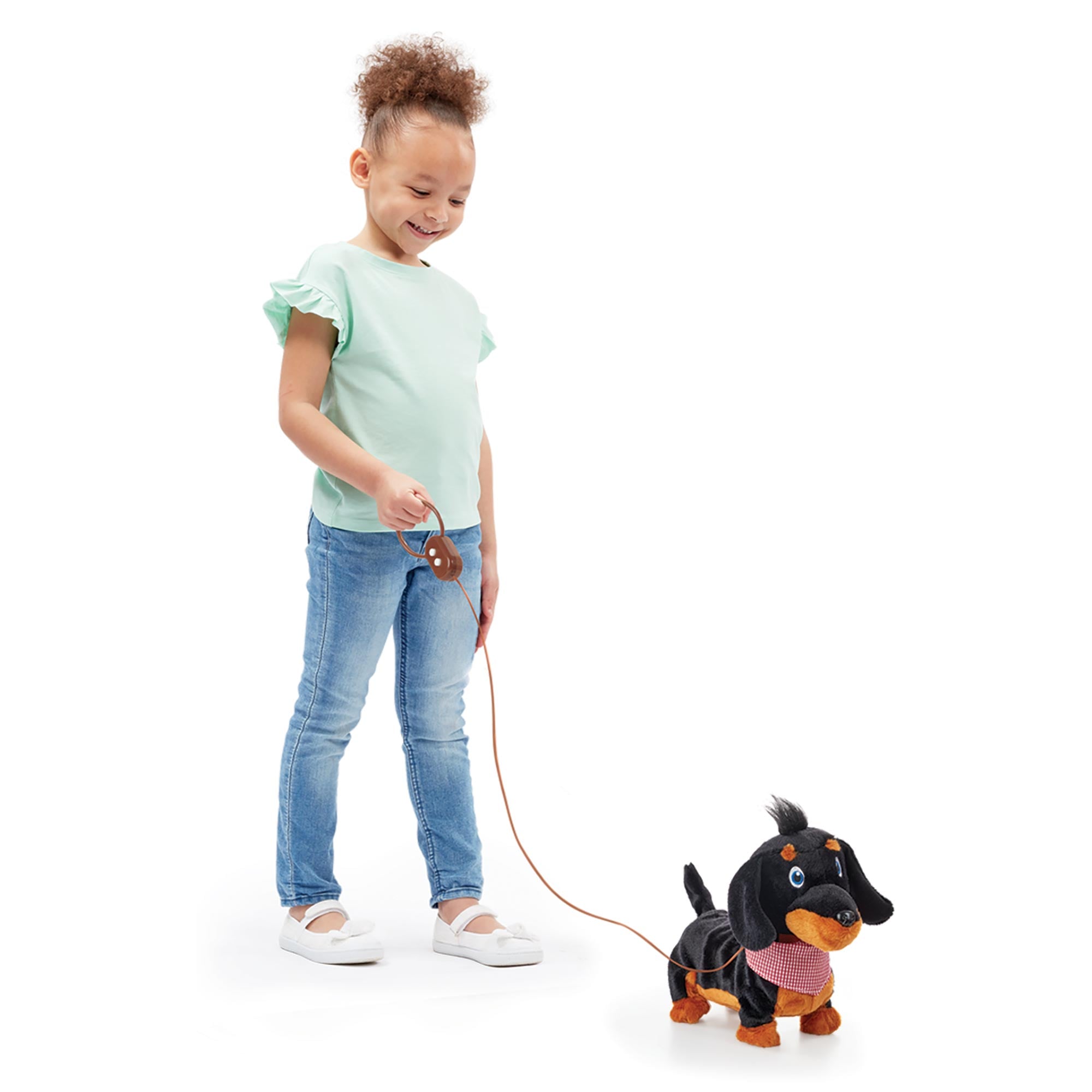 PELUCHE PITTER PATTER PETS SALCHICHA CAMINA Y LADRA - 3
