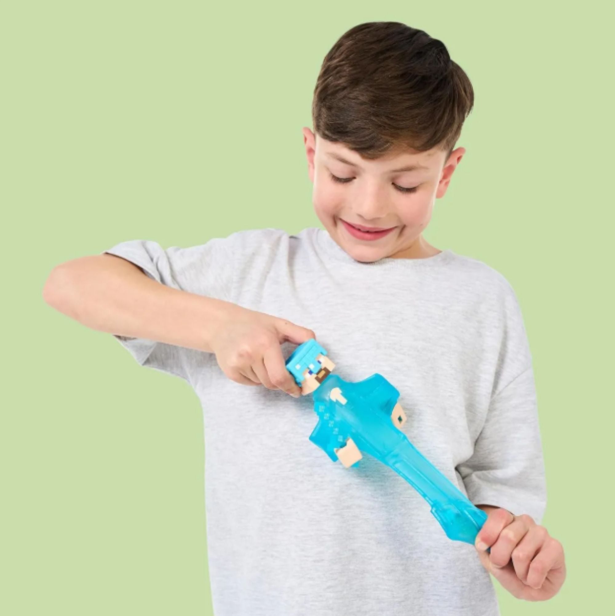 GOO JIT ZU MINECRAFT STEVE DIAMANTE FIGURA ESTIRABLE - 5