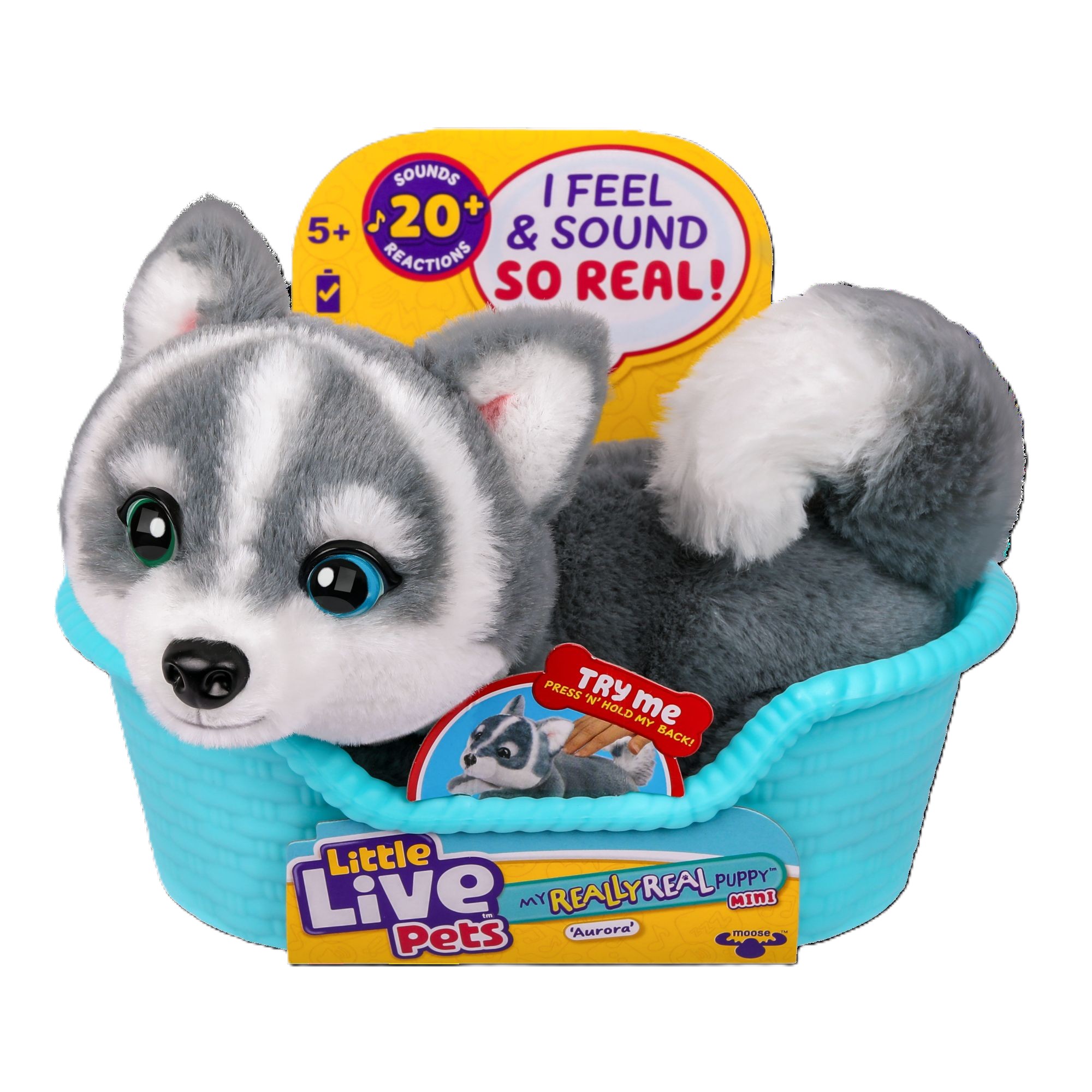 LITTLE LIVE PETS CACHORRO MINI HUSKY AURORA - 1