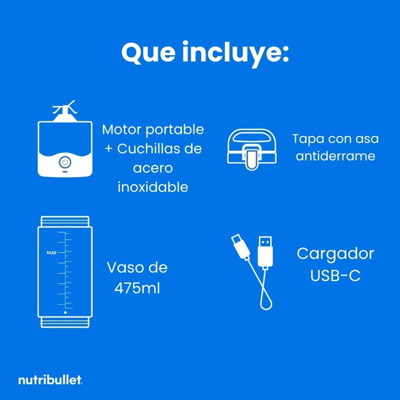 LICUADORA PORTATIL NUTRIBULLET PORTABLE BLENDER - 9