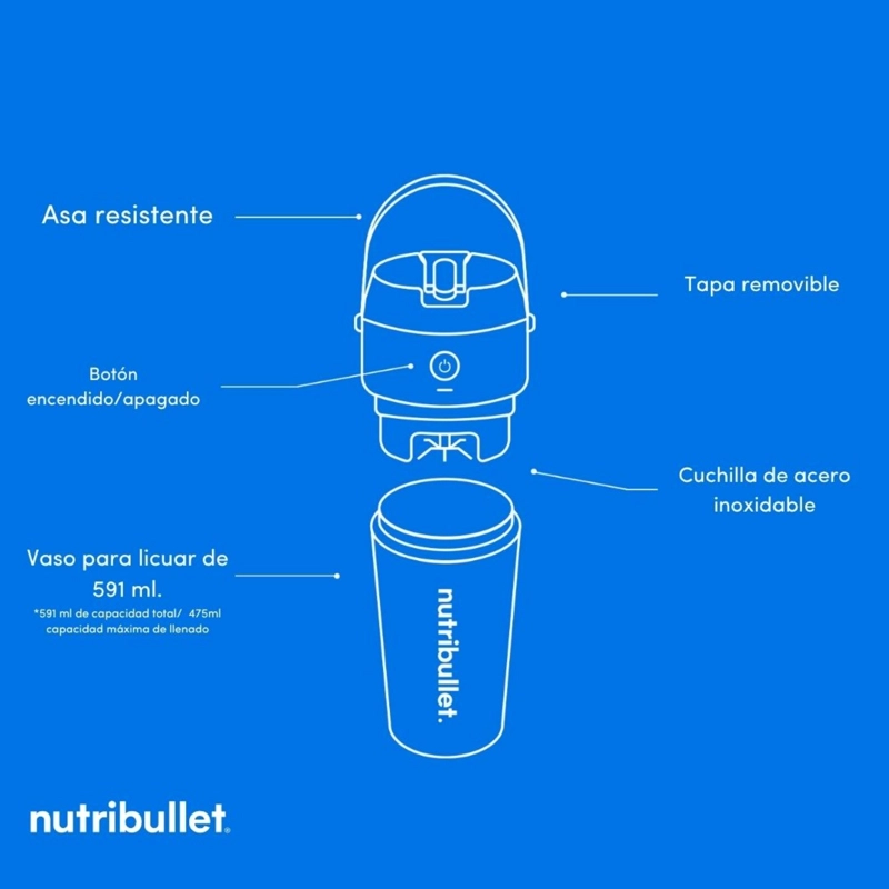 LICUADORA PORTATIL NUTRIBULLET FLIP - 7