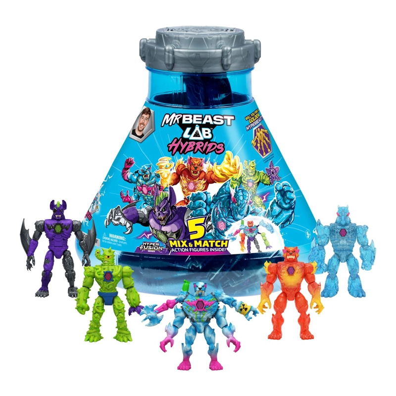MR BEAST LAB HYBRIDS MEGAPACK 5 FIGURAS DE ACCION - 2