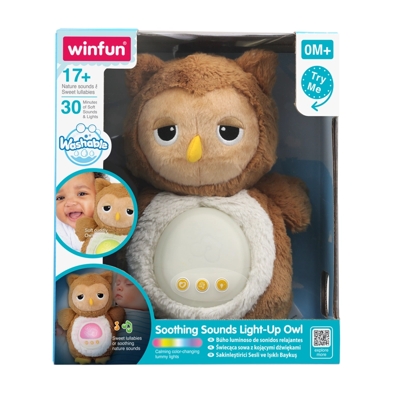 PELUCHE BUHO LUCES Y SONIDOS RELAJANTES - 1