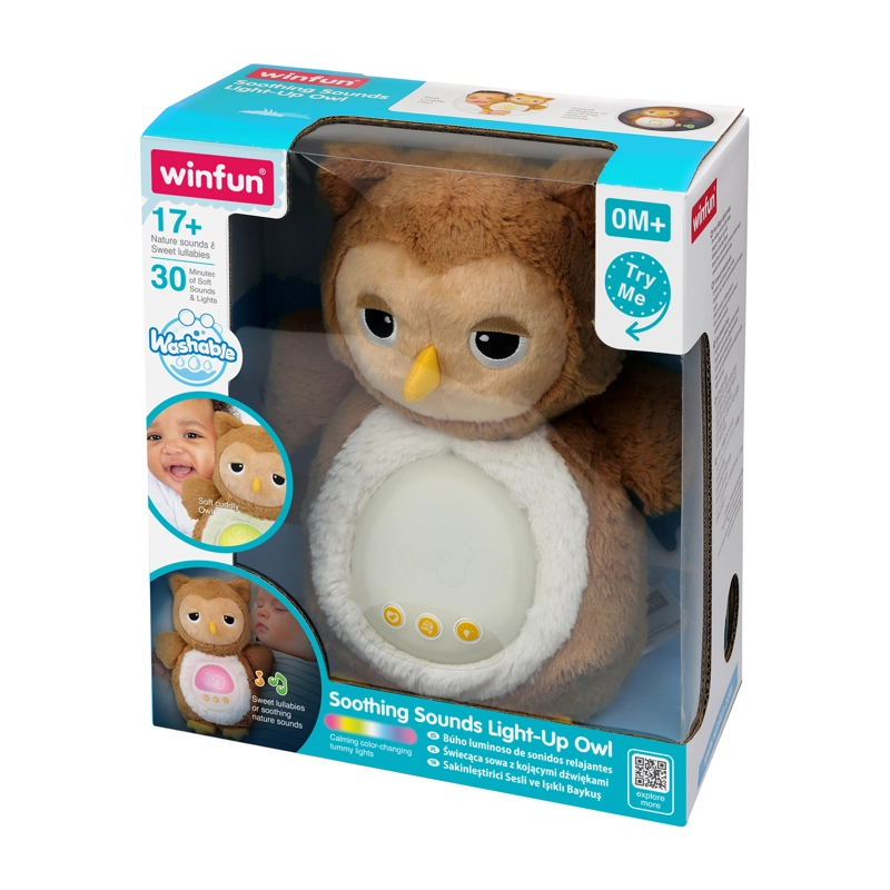 PELUCHE BUHO LUCES Y SONIDOS RELAJANTES - 2
