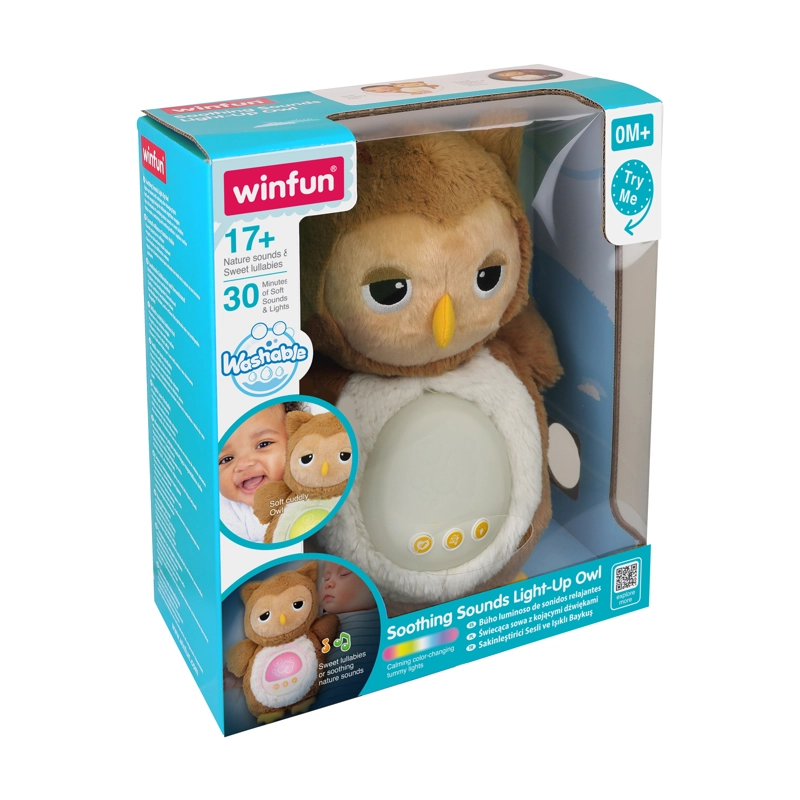 PELUCHE BUHO LUCES Y SONIDOS RELAJANTES - 3