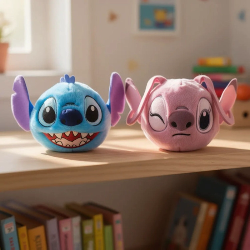 PACK 2 PELUCHES DISNEY BOUNCERS STITCH Y ANGEL ORIGINALES - 2