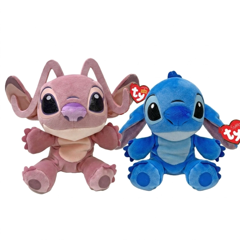 PACK 2 PELUCHES STITCH Y ANGEL DISNEY ORIGINAL - 1
