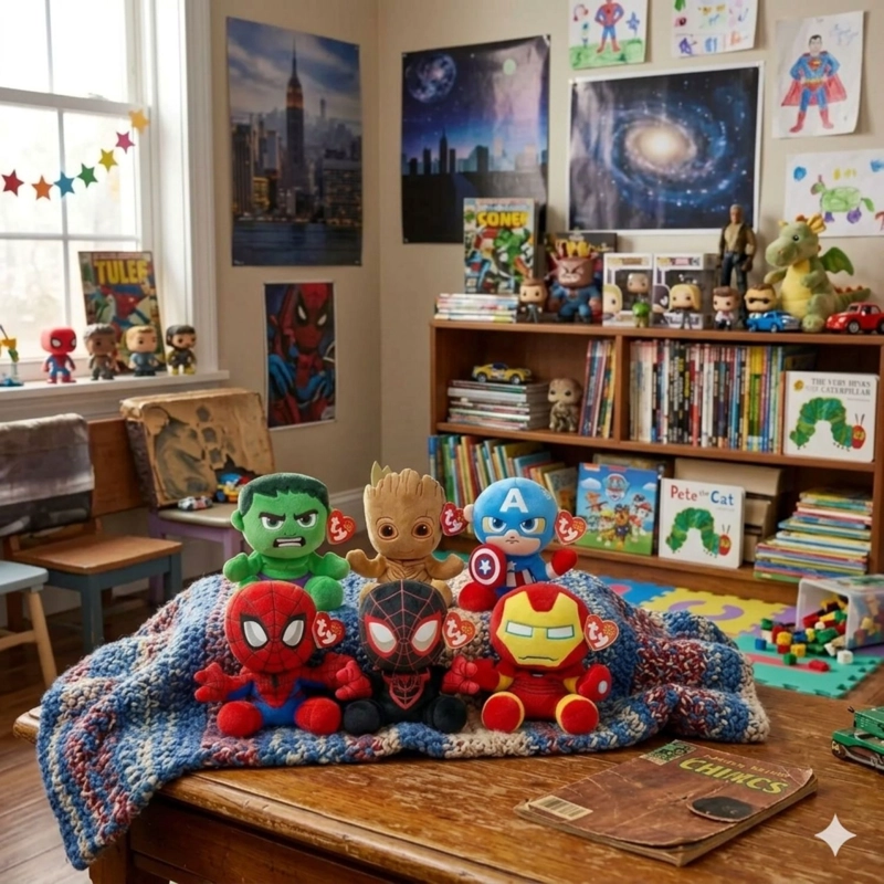 PACK 6 PELUCHES TY MARVEL ORIGINALES AVENGERS - 2