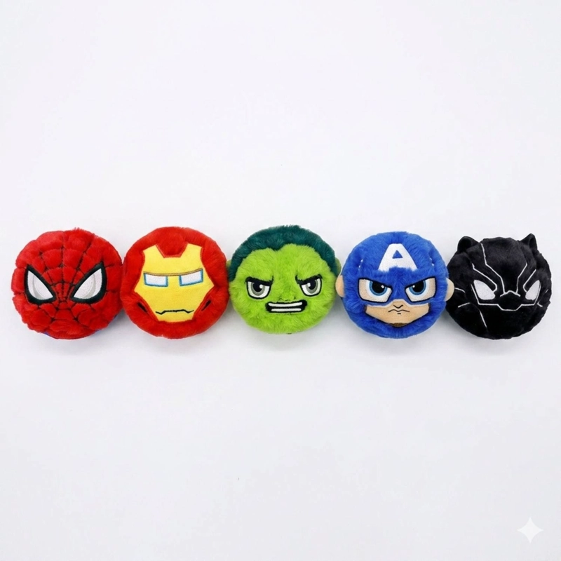 PACK 5 PELUCHES TY MARVEL BOUNCERS ORIGINALES AVENGERS - 1