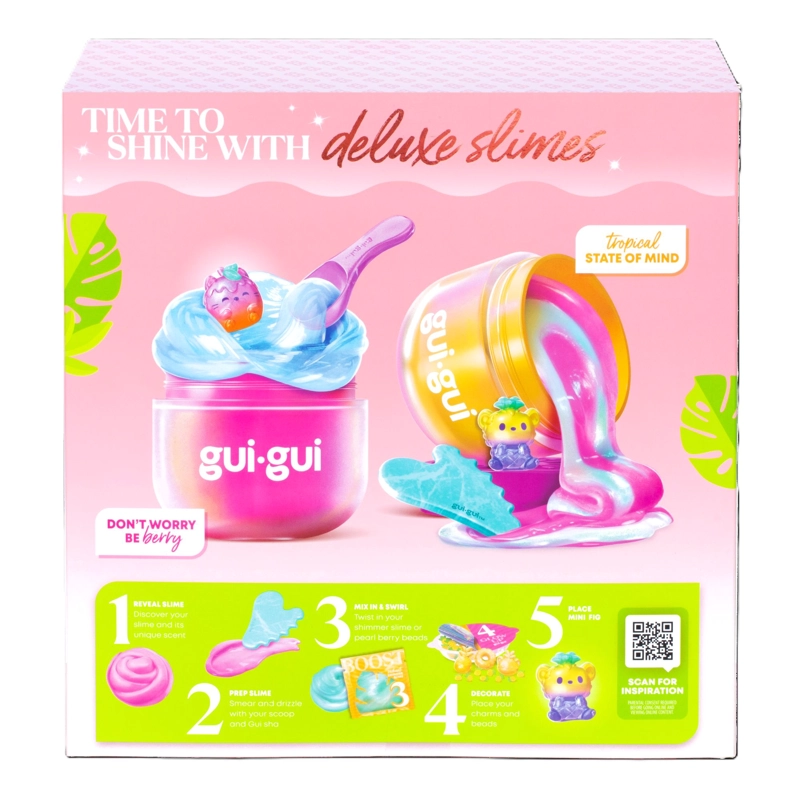 KIT SLIME GUI GUI DELUXE FRUITY GLOW DOBLE PACK - 5