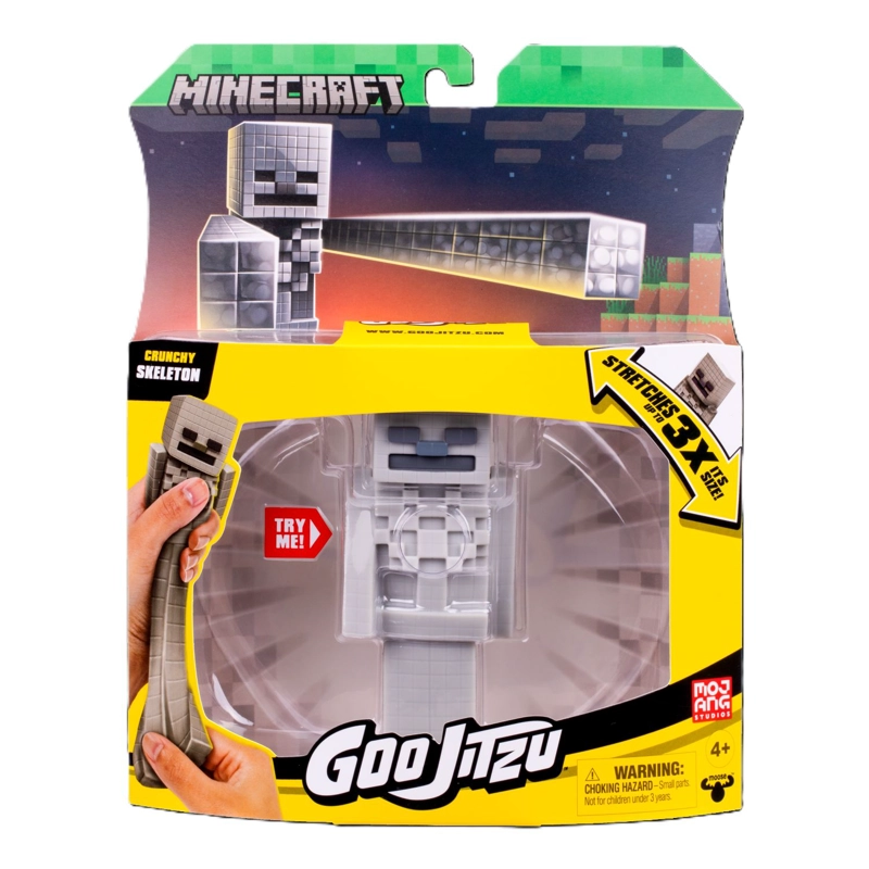 GJZ MINECRAFT CRUNCHY SKELETON FIGURA ELASTICA - 1