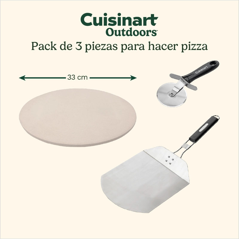 SET PARA PIZZA DE 3 PIEZAS ALFRESCAMORE  CPS-445P DE CUISINART® - 6