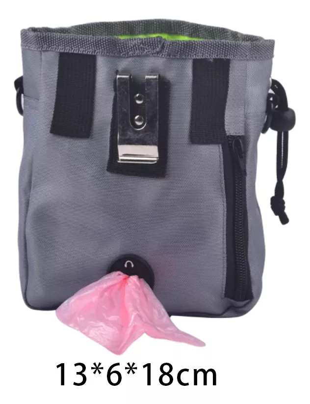 BOLSO TRANSPORTADOR PERROS SNACK PREMIOS PASEO ENTRENAMIENTO DEFENSOR FOREVER NEGRO - 2