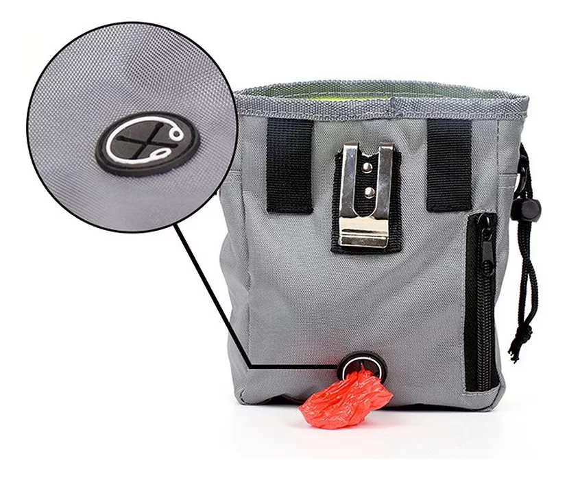 BOLSO TRANSPORTADOR PERROS SNACK PREMIOS PASEO ENTRENAMIENTO DEFENSOR FOREVER NEGRO - 3
