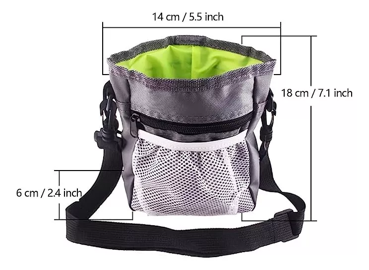 BOLSO TRANSPORTADOR PERROS SNACK PREMIOS PASEO ENTRENAMIENTO DEFENSOR FOREVER NEGRO - 4