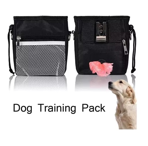 BOLSO TRANSPORTADOR PERROS SNACK PREMIOS PASEO ENTRENAMIENTO DEFENSOR FOREVER NEGRO - 4