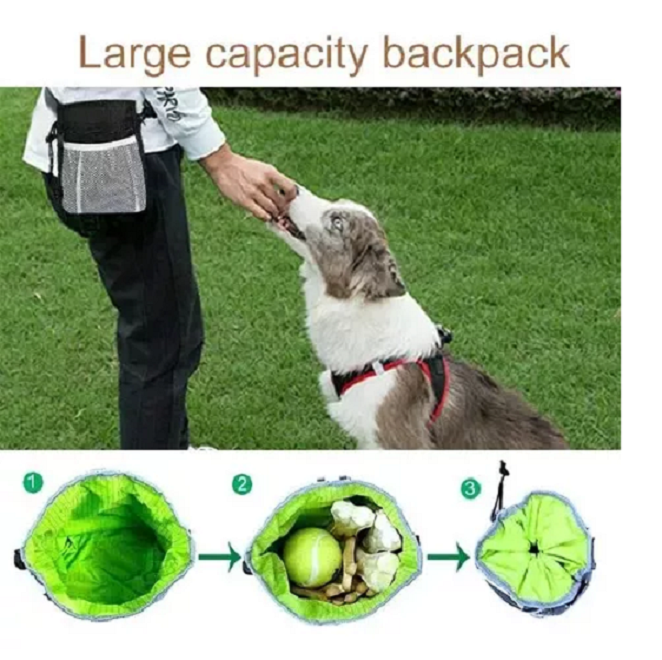 BOLSO TRANSPORTADOR PERROS SNACK PREMIOS PASEO ENTRENAMIENTO DEFENSOR FOREVER NEGRO - 7