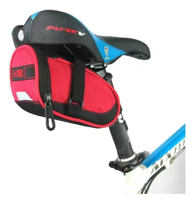 BOLSO ESTUCHE IMPERMEABLE PARA BICICLETAS, SE UNE AL SILLIN. - 1