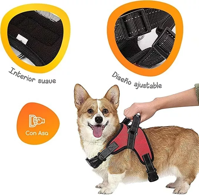 ARNÉS TALLA S, AJUSTABLE PARA PERROS MASCOTAS PASEO - 3