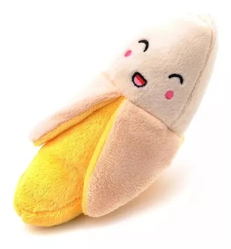 PELUCHE PARA MASCOTA DE FORMA DE PLÁTANO CON SONIDO INTERIOR - 2