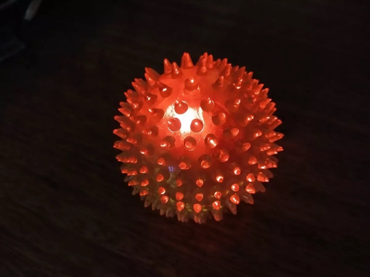 PELOTAS CON SONIDO Y LUZ LED PARA PERROS Y GATOS, MASCOTAS - 2