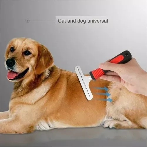 CEPILLO PEINE RASTRILLO (DESLANADOR) PARA PERRO MASCOTA. - 3