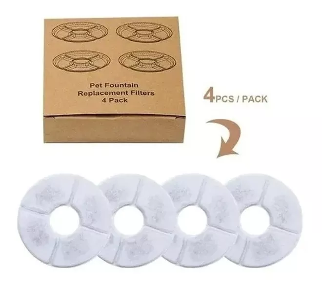 4 FILTROS DE AGUA PARA BEBEDERO ELÉCTRICO GATO PERRO FUENTE - 5