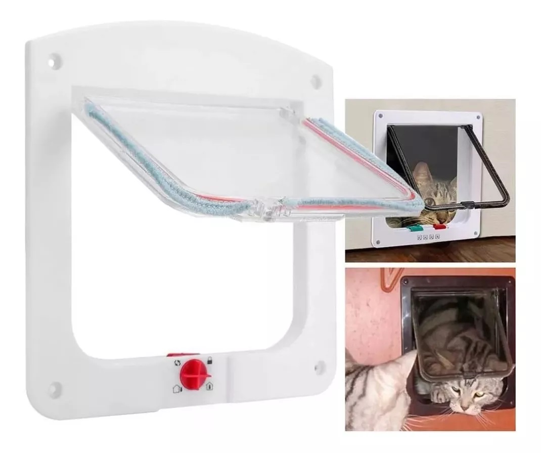 PUERTA ABATIBLE PARA PERROS GATOS PEQUEÑOS (PETDOORS). - 1