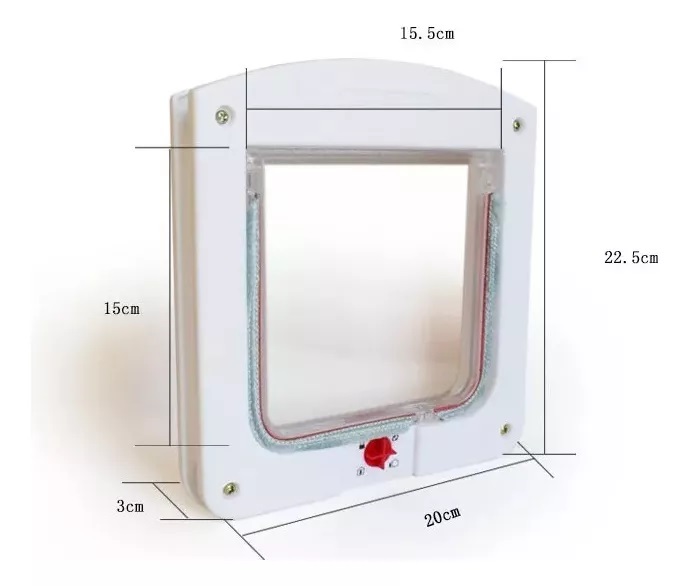 PUERTA ABATIBLE PARA PERROS GATOS PEQUEÑOS (PETDOORS). - 3