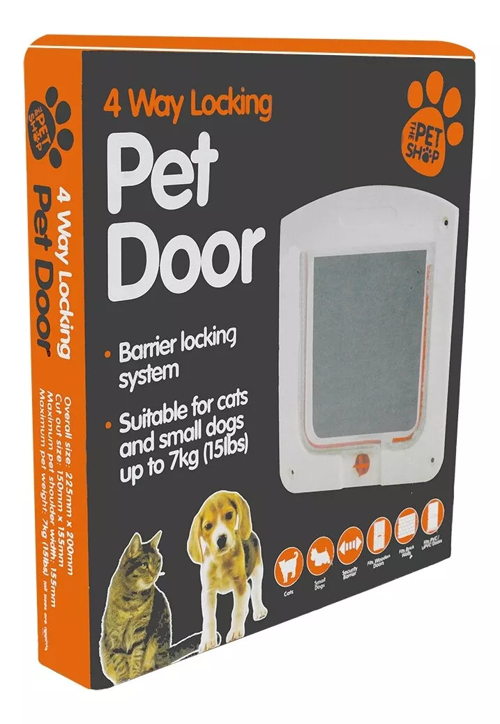 PUERTA ABATIBLE PARA PERROS GATOS PEQUEÑOS (PETDOORS). - 4