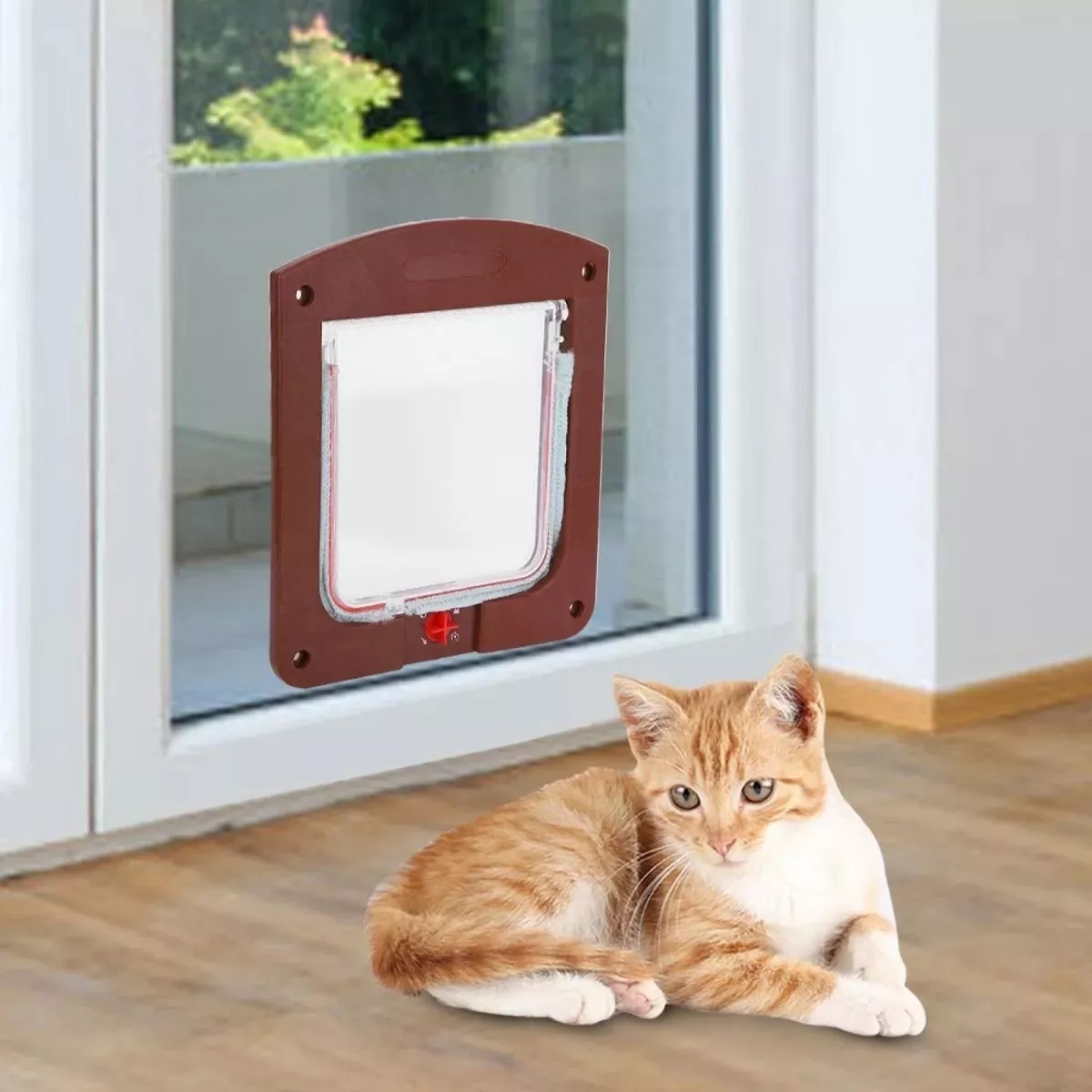 PUERTA ABATIBLE PARA PERROS GATOS PEQUEÑOS (PETDOORS). - 6