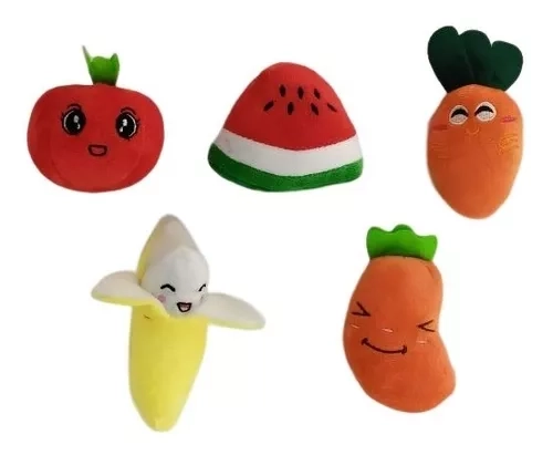 PELUCHE PERROS GATOS PELUCHES DEFENSOR FOREVER PACKS 5 FRUTAS Y VERDURAS B - 1