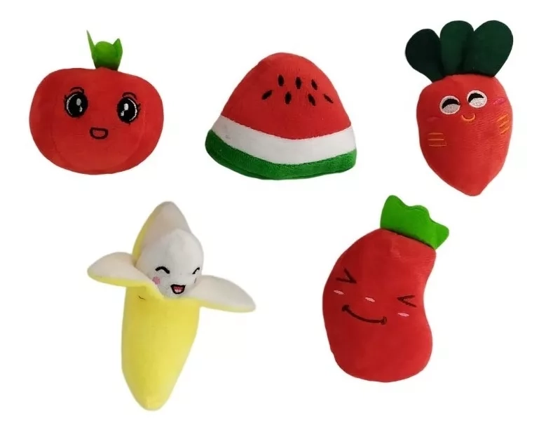 PELUCHE PERROS GATOS PELUCHES DEFENSOR FOREVER PACKS 5 FRUTAS Y VERDURAS C - 1