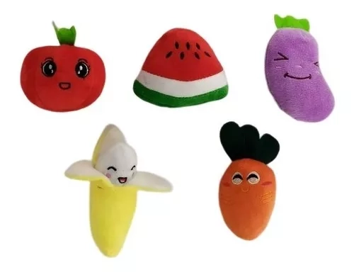 PELUCHE PERROS GATOS PELUCHES DEFENSOR FOREVER PACKS 5 FRUTAS Y VERDURAS A - 1