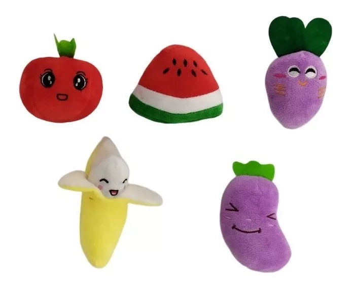 PELUCHE PERROS GATOS PELUCHES DEFENSOR FOREVER PACKS 5 FRUTAS Y VERDURAS D - 1