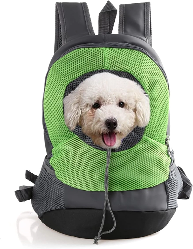 MOCHILA TRANSPORTADORA PERROS GATOS DEFENSOR FOREVER VERDE TALLA L - 1
