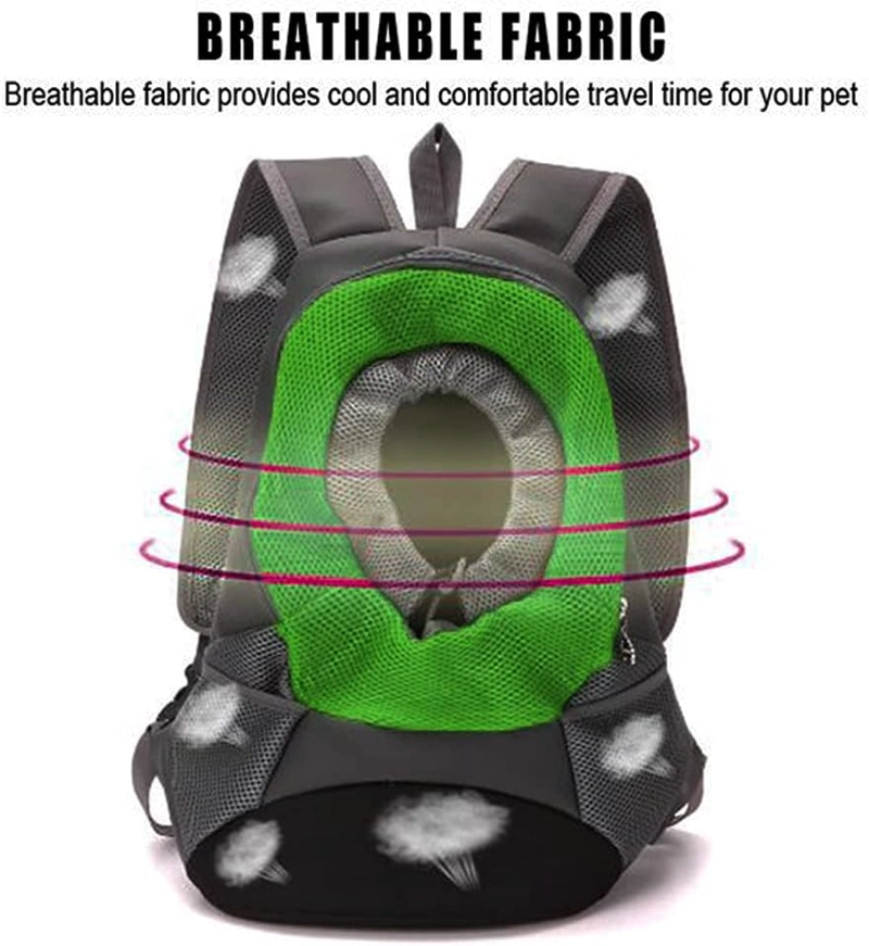 MOCHILA TRANSPORTADORA PERROS GATOS DEFENSOR FOREVER VERDE TALLA L - 3
