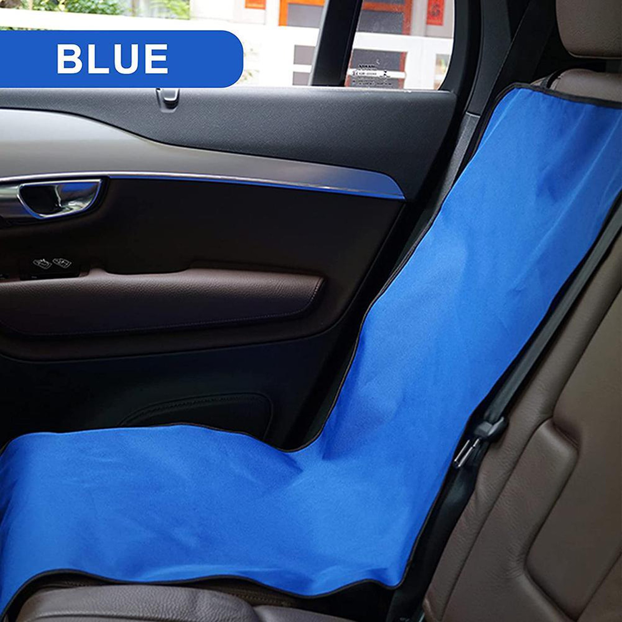 CUBRE ASIENTO DEFENSOR FOREVER PARA AUTOS MASCOTAS PERROS GATOS 100X55 CM AZUL - 3