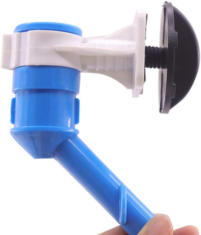 BEBEDERO PARA BOTELLA PARA JAULAS, PERRO GATO CONEJO, COLOR CELESTE - 3