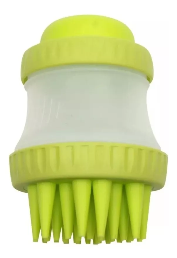 CEPILLO PERROS GATOS DEFENSOR FOREVER CON DISPENSADOR BAÑOS MASCOTAS VERDE - 3