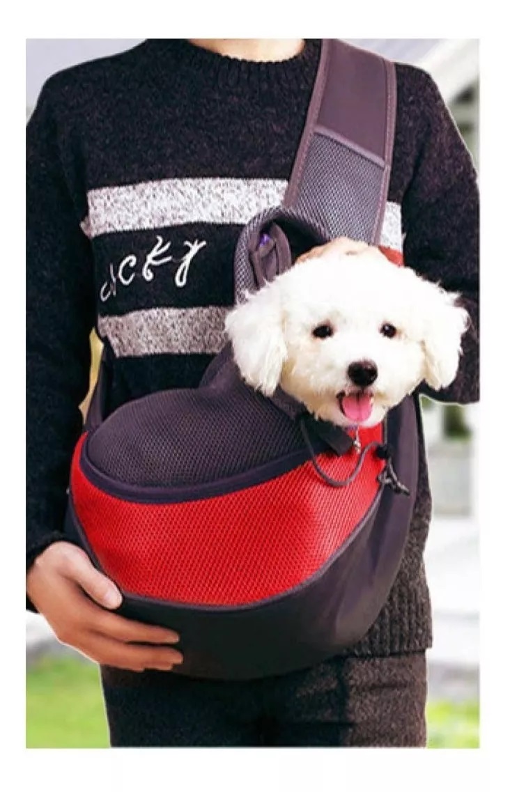 BOLSO BANANO TRANSPORTADOR PARA MASCOTAS GATOS Y PERROS - 2