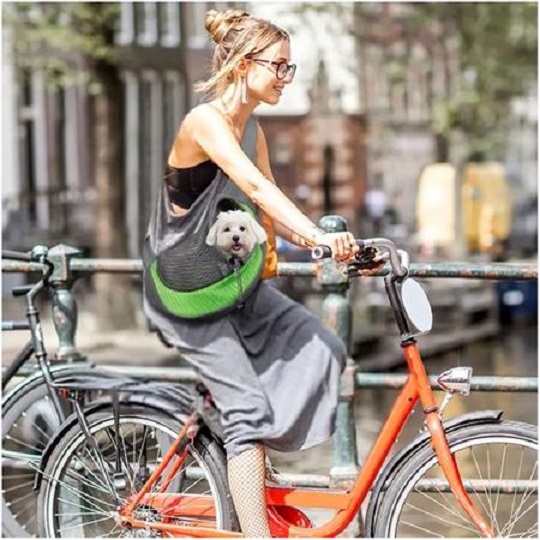 BOLSO BANANO TRANSPORTADOR PARA MASCOTAS GATOS Y PERROS - 2