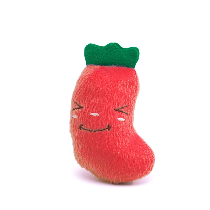 PELUCHE PARA MASCOTA SONORO DE FORMA DE BERENJENA CON SONIDO - 2